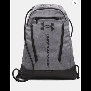 Under Armour Charcoal and Black Hustle Sackpack NWT
